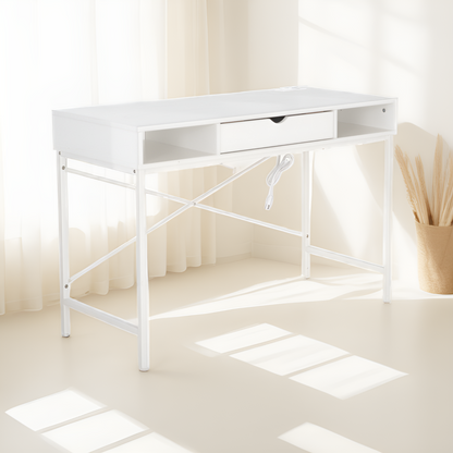 JJS 48' Writing Desk with Power Outlet