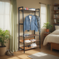 JJ's Entryway Coat Rack, Rustic Brown