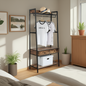 JJ's Entryway Coat Rack, Rustic Brown