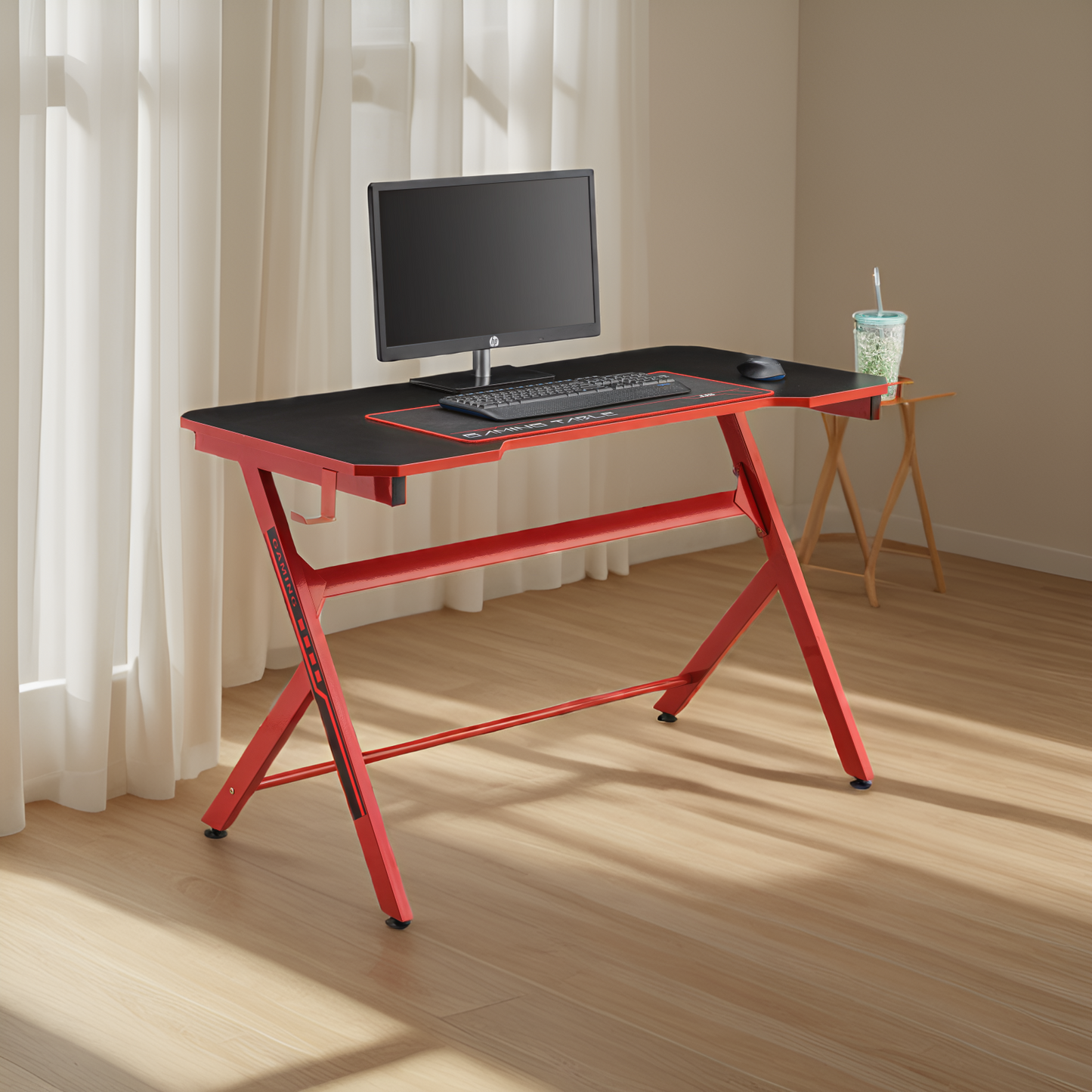 JJS 48" Home Office Gaming Computer Desk with Cable Management