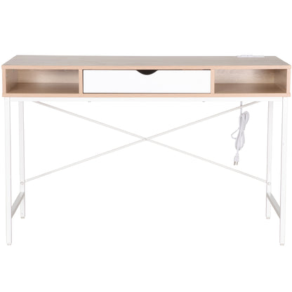 JJS 48' Writing Desk with Power Outlet