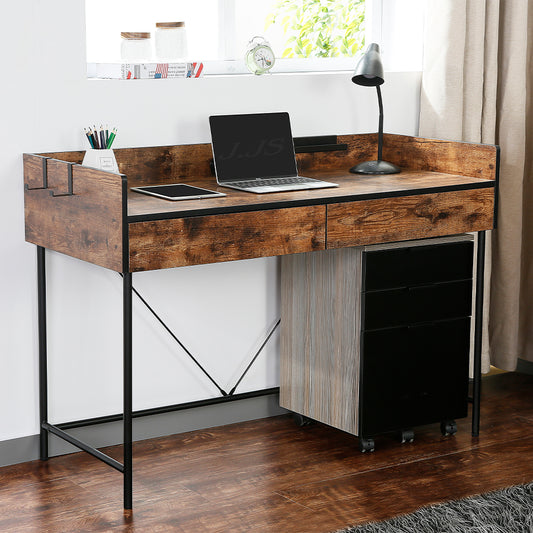 JJS 48" Home Office Computer Laptop Desk with Drawers