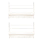 JJS Floating Book Shelf Coat Rack, Set of 1