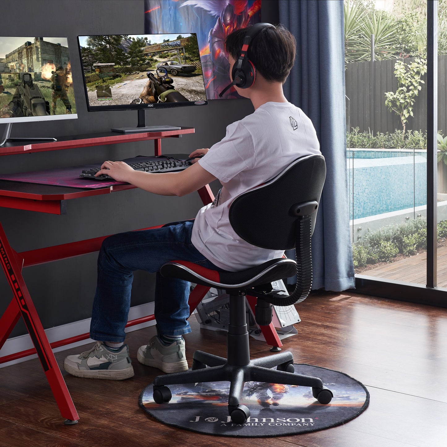 JJS Home Office Low Back Computer Executive Chair