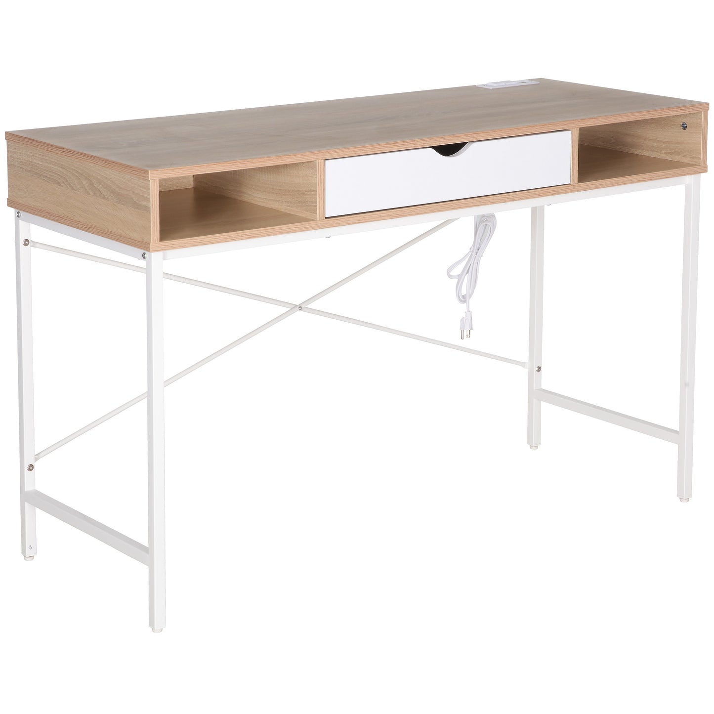 JJS 48' Writing Desk with Power Outlet