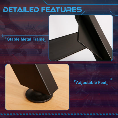 JJS 48" Home Office Gaming Computer Desk with Removable Monitor Stand
