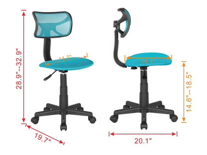 JJS Kids Mesh Rolling Desk Chair, Animal