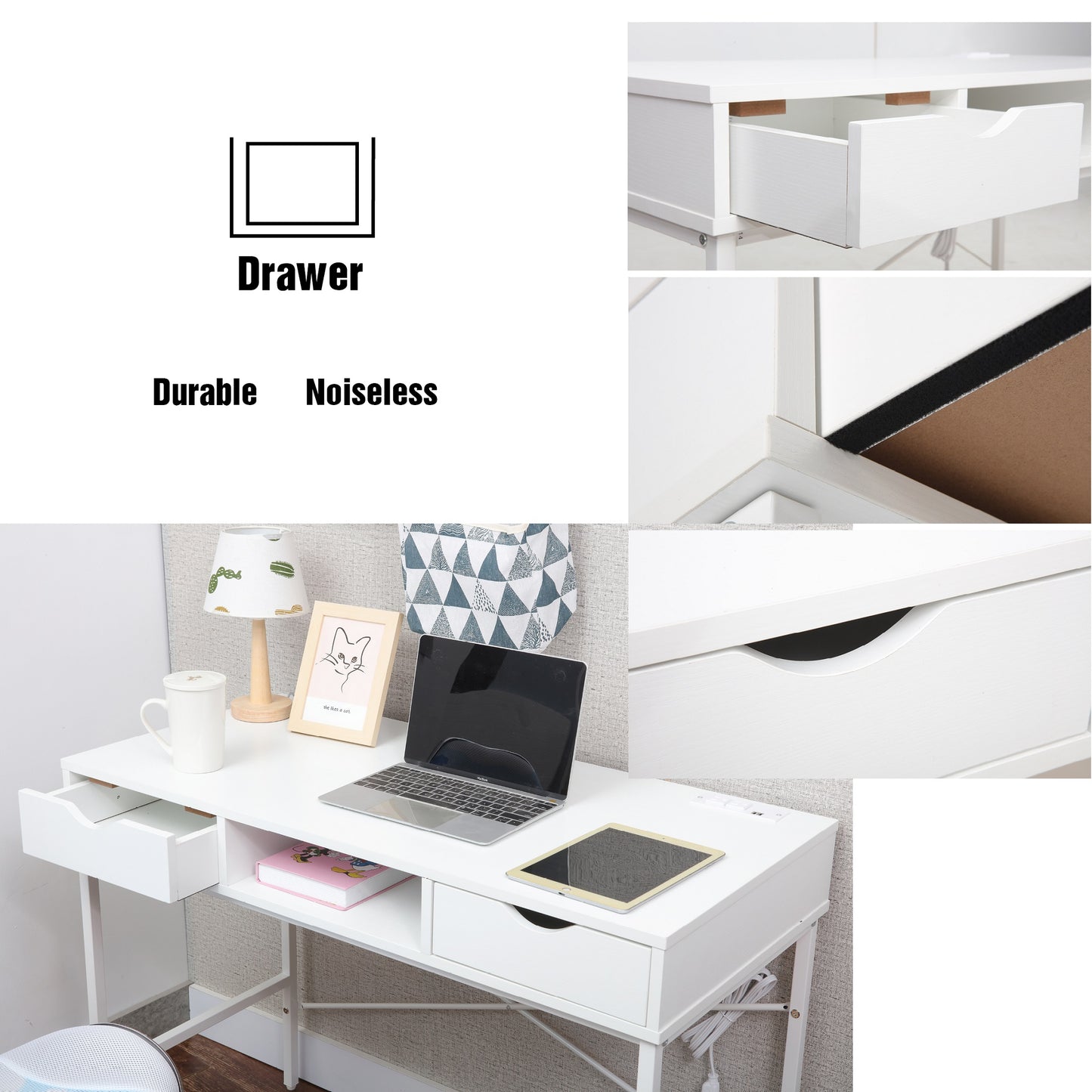 JJS Writing Desk with Drawers