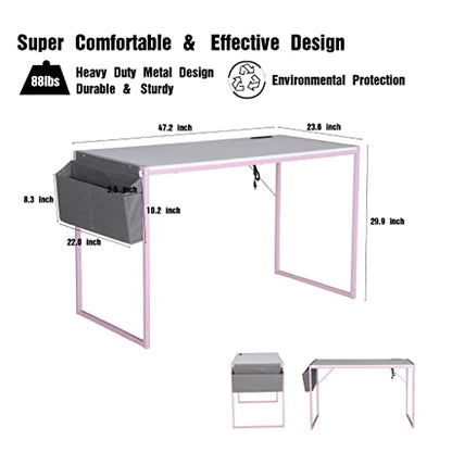 JJS Small Computer Desk Simple Style Writing Desk for Small Spaces Home Office