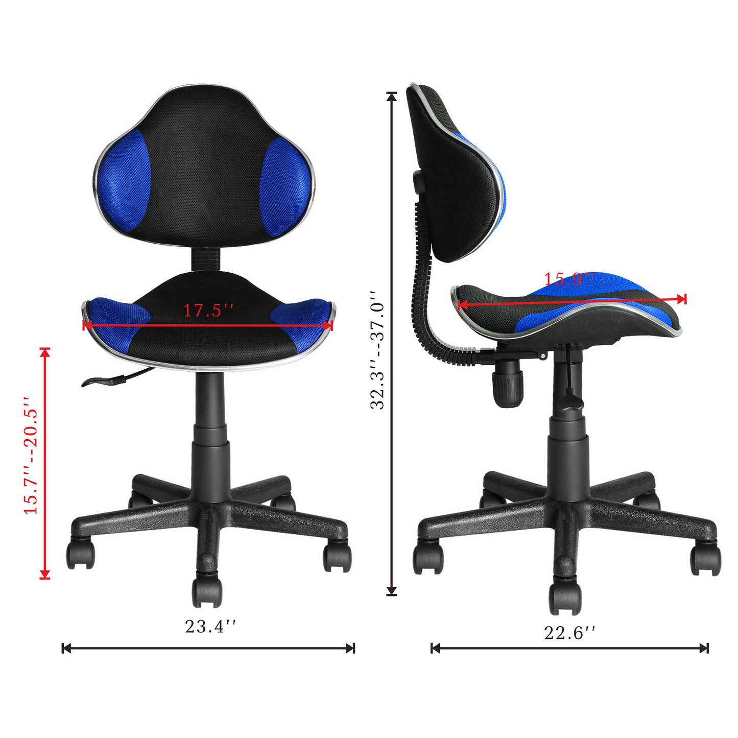 JJS Home Office Low Back Computer Executive Chair