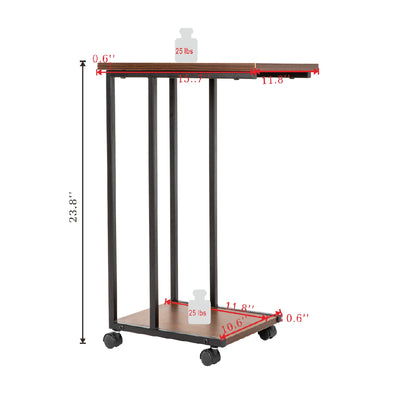 JJS Side End C Table for Sofa, Small Spaces