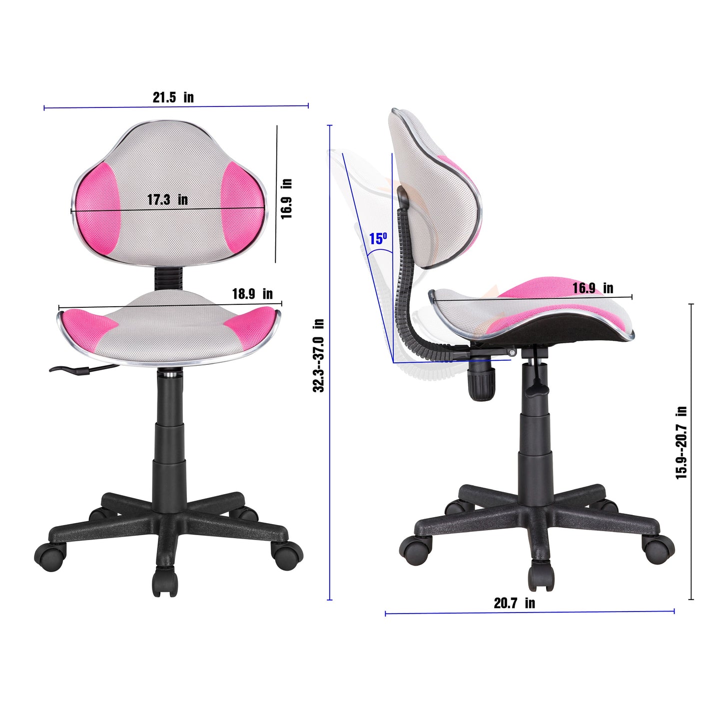 JJS Home Office Low Back Computer Executive Chair