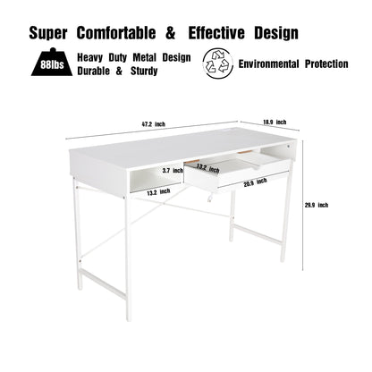 JJS 48' Writing Desk with Power Outlet