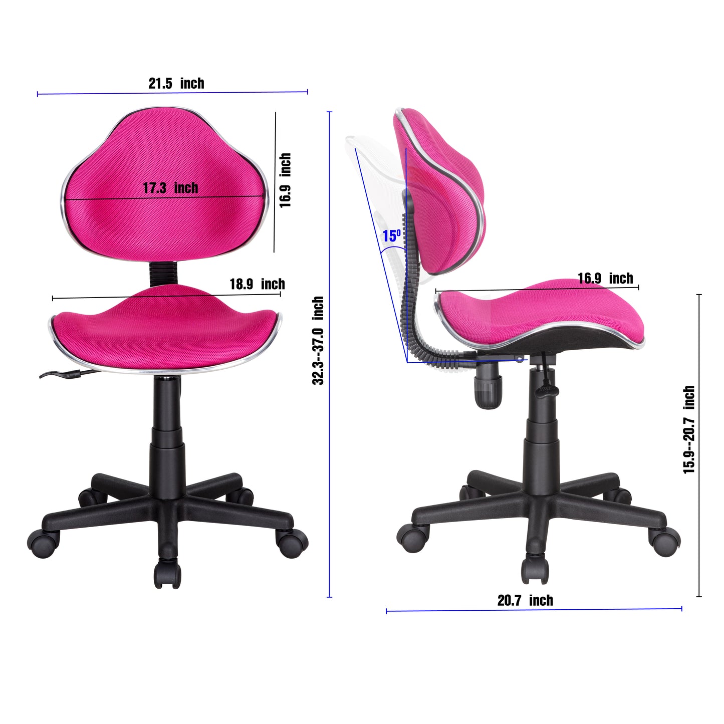 JJS Home Office Low Back Computer Executive Chair