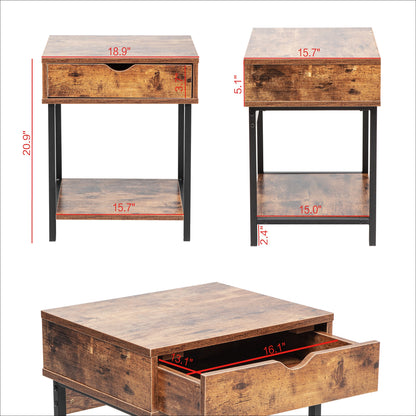 JJS Side End Table, Easy Assembly