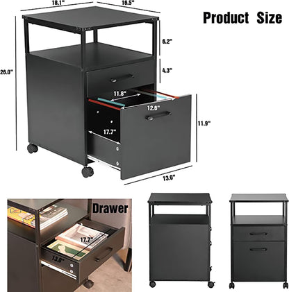 JJS Wood File Cabinet