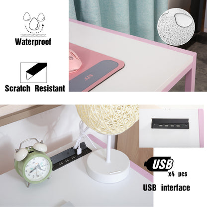 JJS Small Computer Desk Simple Style Writing Desk for Small Spaces Home Office