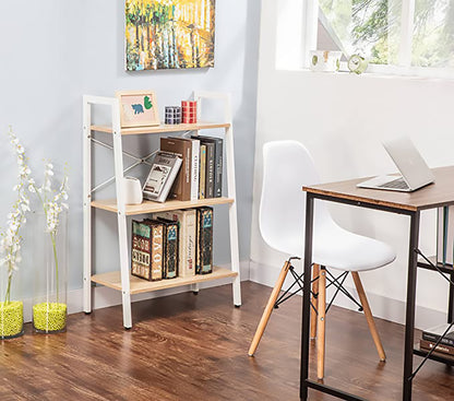 JJS Industrial 3-Tier Bookshelf