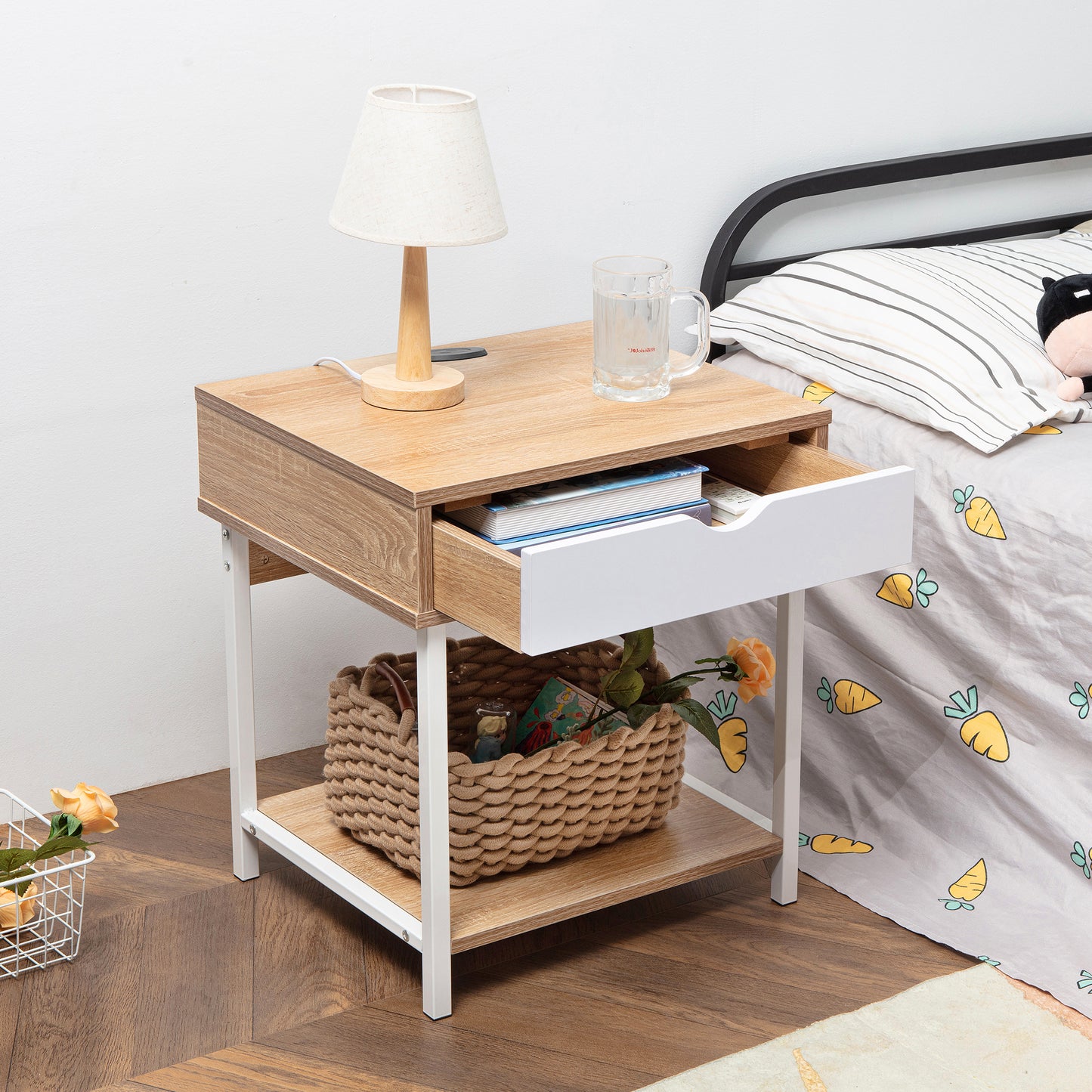JJS Side End Table, Easy Assembly