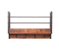 JJS Floating Book Shelf Coat Rack, Set of 1