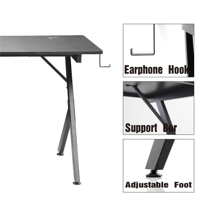 JJS Game Table 63"，Carbon Fiber Surface Computer Table