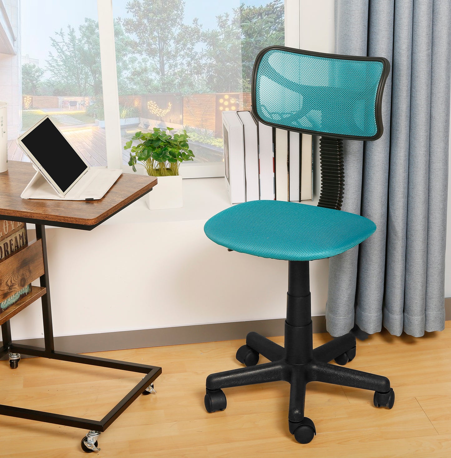 JJS Kids Mesh Rolling Desk Chair, Animal